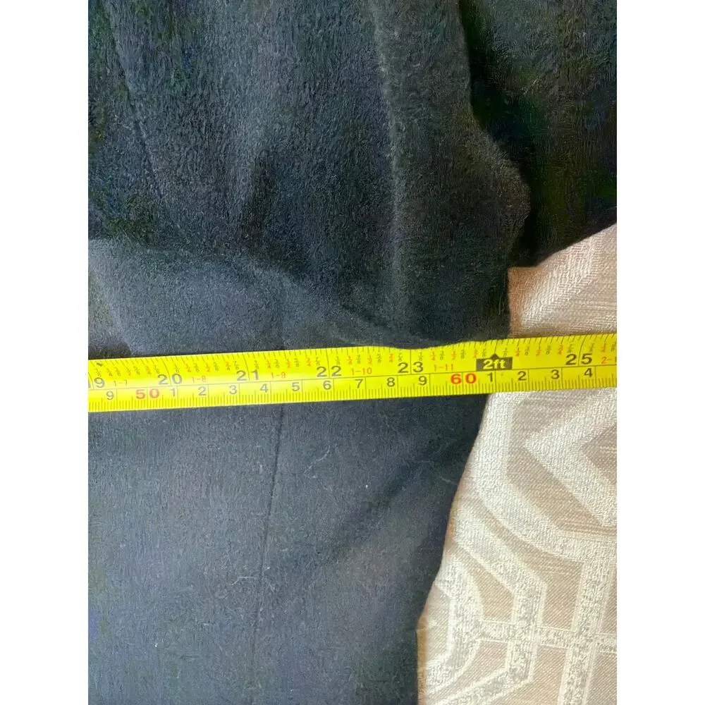 Sarar Mens 52R Blazer Jacket Loro Piana Superfine Wool Black 3 Button Italy
